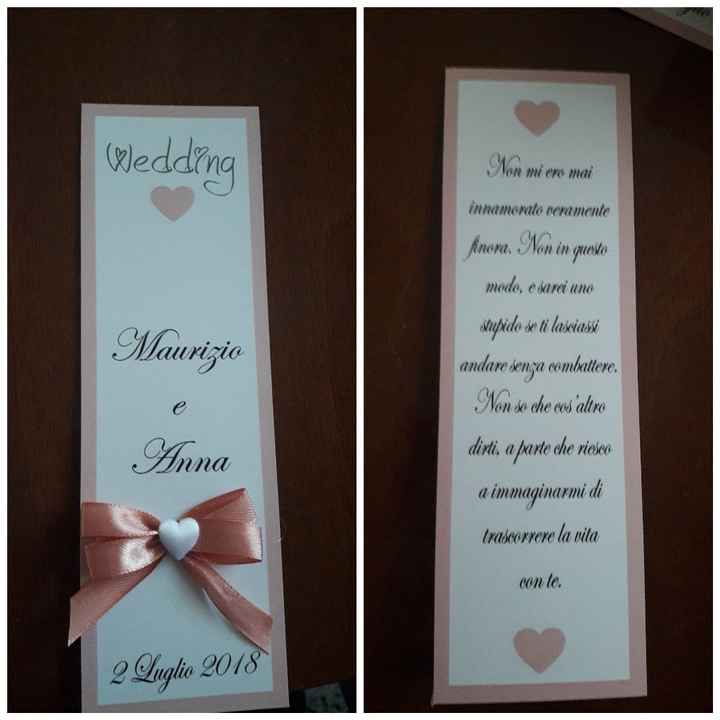 Segnalibro segnaposto - 1