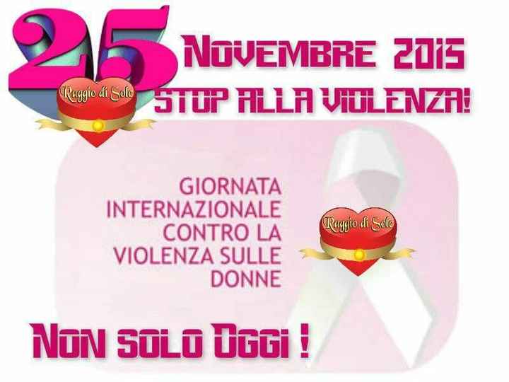 Giornata mondiale contro la violenza sulle donne - 1