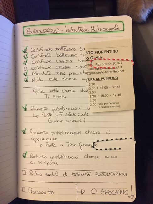 Agenda della sposa 👰 - 5