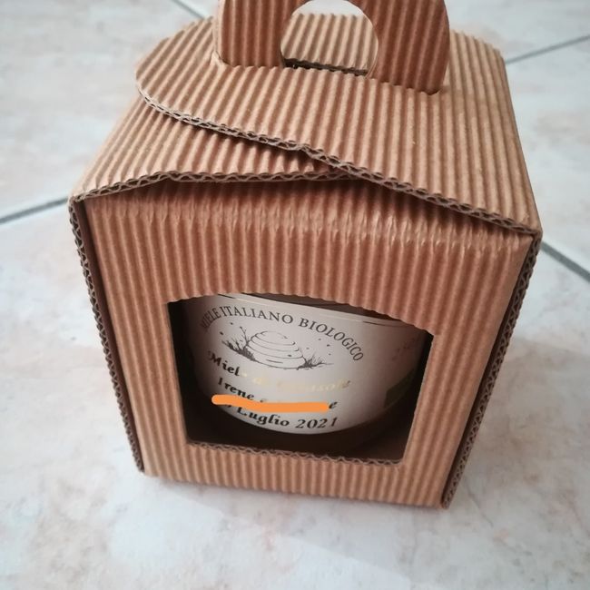 Copri barattolo miele - bomboniera fai da te - 1