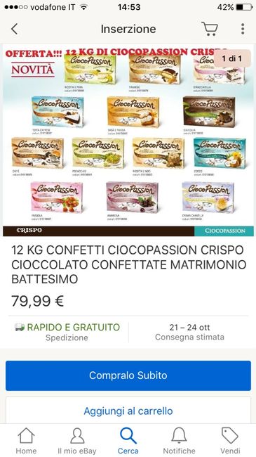 Prezzo Confettata  - 1