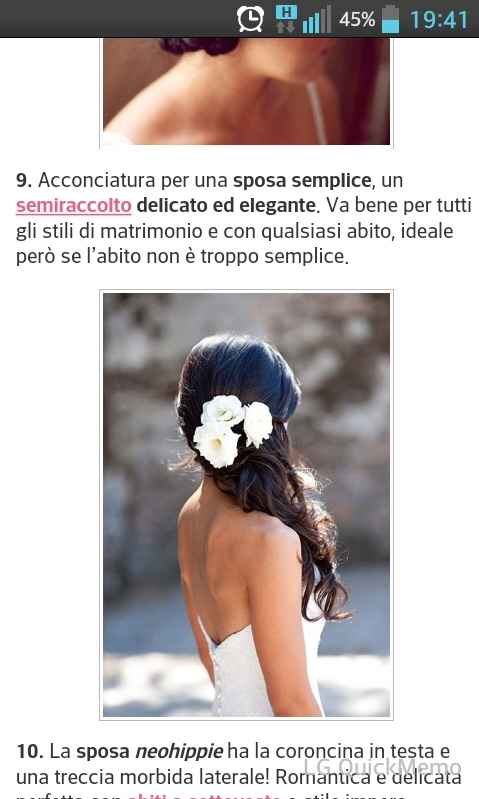 Che acconciatura mi consigliate per il mio abito? - 1