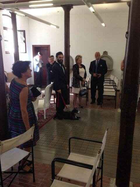 Lo sposo e il nostro cane