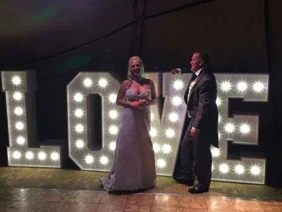 Light up LOVE letters