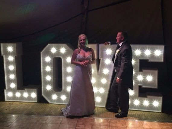 Light up LOVE letters