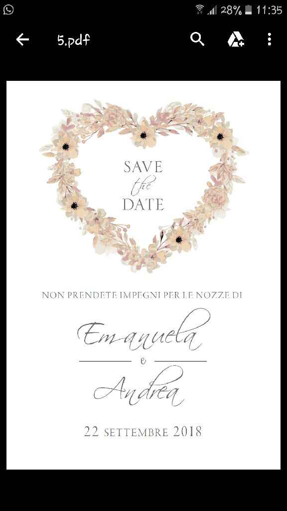I miei "save the date" - 1