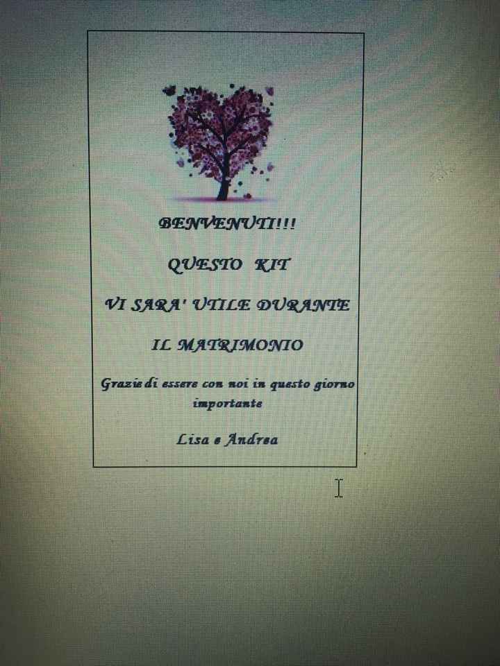 Biglietto descrizione wedding bag!?! - 1