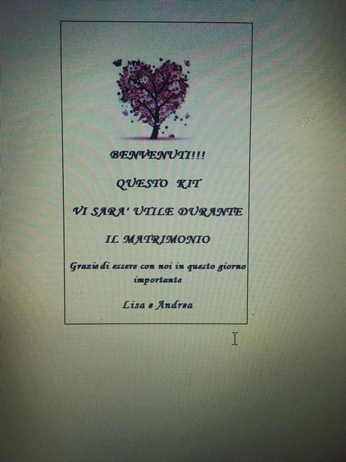 Biglietto descrizione wedding bag!?! - 1