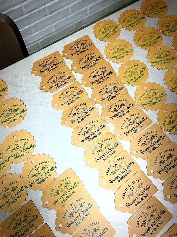 Timbro personalizzato più tag in carta kraft - 3