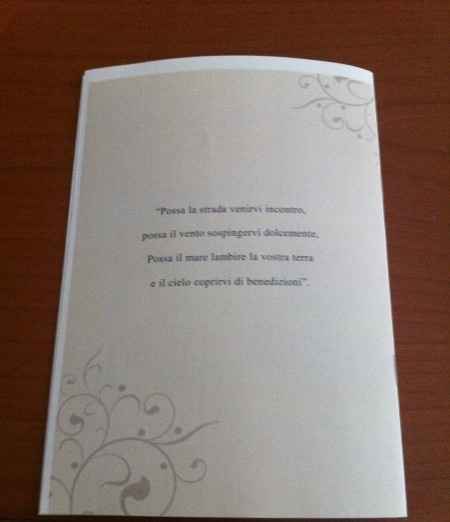 Libretto messa retro