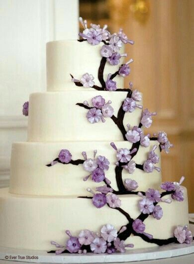 Nozze in viola! 💜 la torta nuziale 💜 - 10