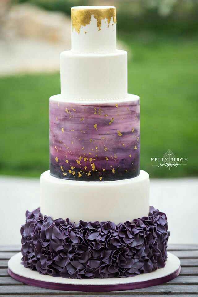 Nozze in viola! 💜 la torta nuziale 💜 - 7