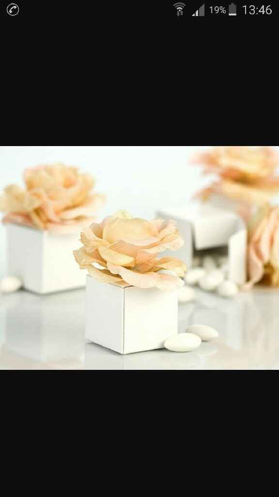Segnaposto rosa su scatolina - 1