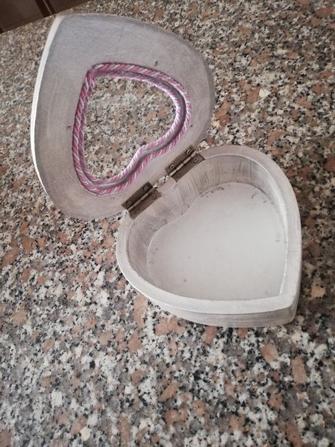 Scatola portafedi terminata ❤️❤️😍😍 2