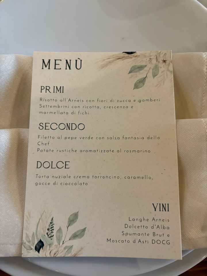 Tipo di menù 🍽 - 1