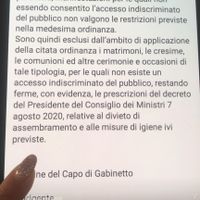 Nuova ordinanza ministro speranza sposa del 29.8.20 - 1