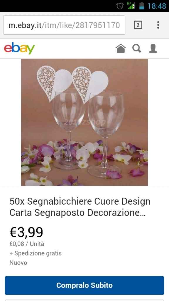 Segnaposti: idee economiche!! - 2