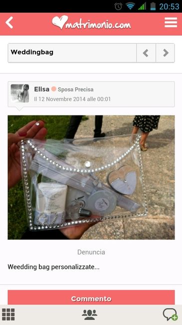 Wedding bag trasparente - 1