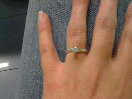 l'anello di fidanzamento