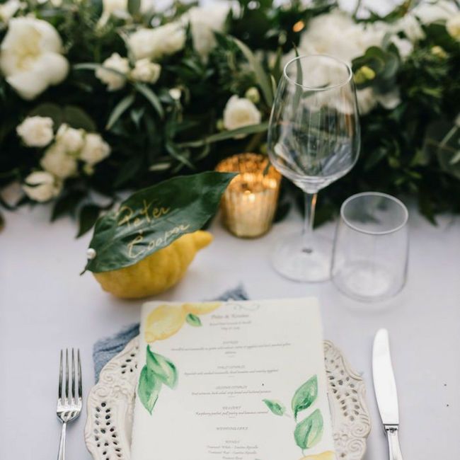 Addobbi floreali con limoni 5