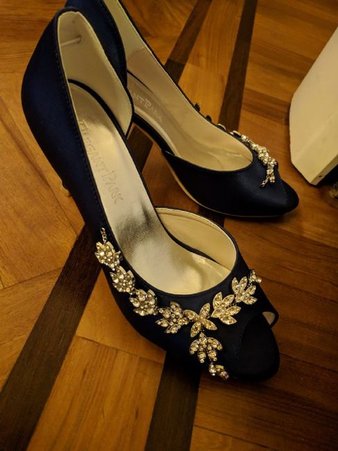aaa scarpe da sposa blu/azzurre cercasi - 1