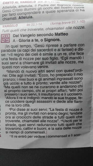 Invitati che danno buca... anche nel vangelo di oggi - 1