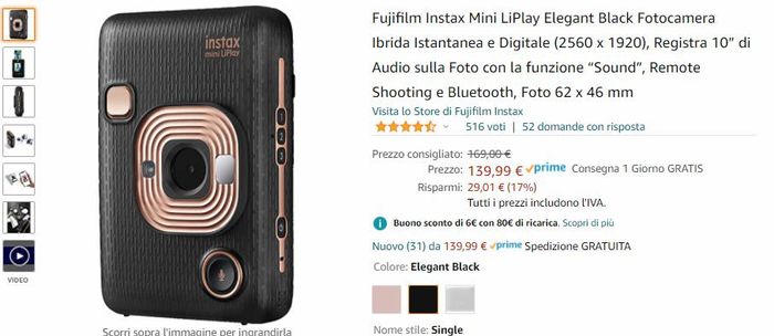 Fotocamera istantanea per photo booth, dubbi vari - 2