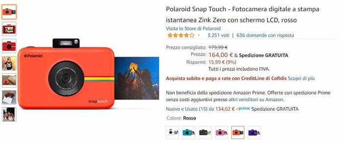 Fotocamera istantanea per photo booth, dubbi vari - 3