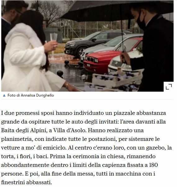 Prima festa di matrimonio drive-in ai tempi del covid anche in Italia, con 130 invitati - 3