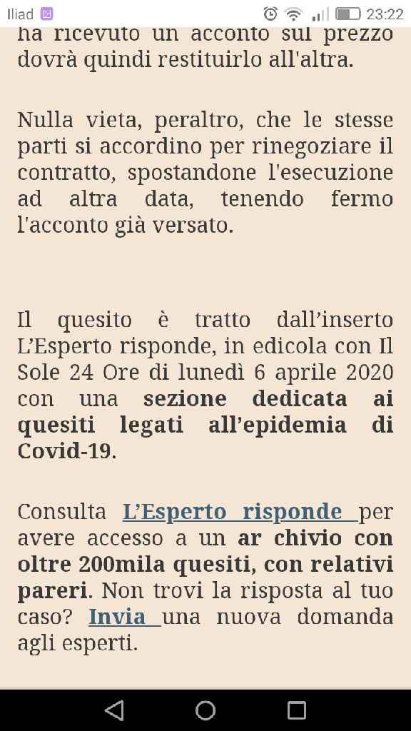 annullamento contratto in essere causa di forza maggiore - 2