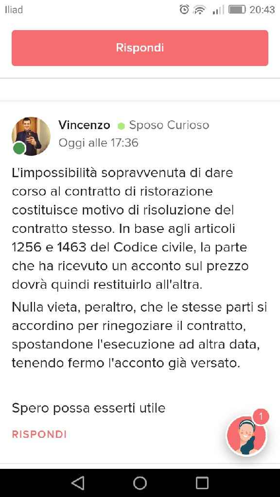 annullamento contratto in essere causa di forza maggiore - 3