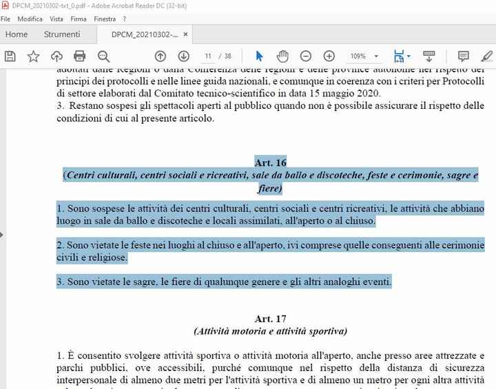 Quando nuovo Dpcm? - 1