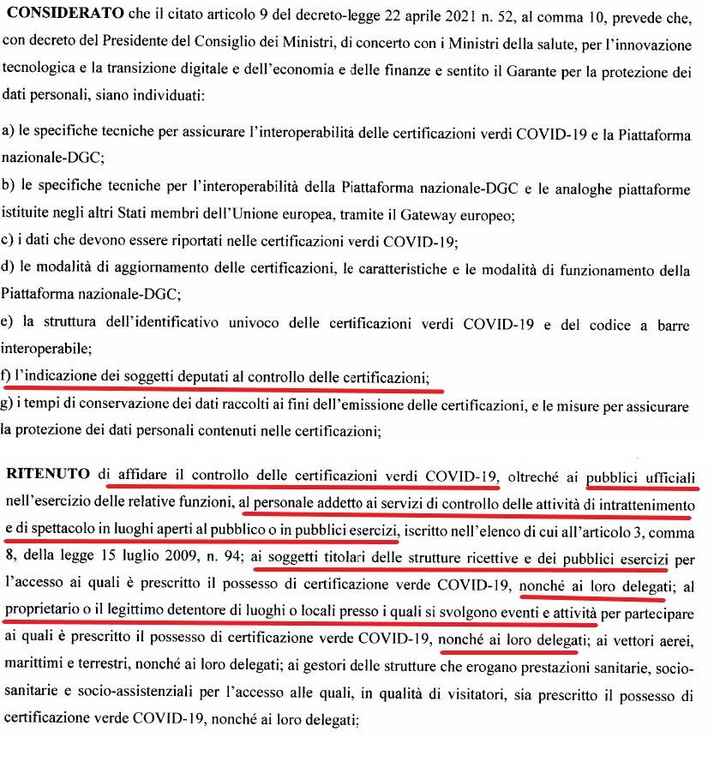 Green pass obbligatorio - 2