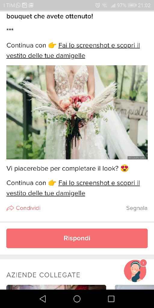 Fai lo screenshot e scopri il tuo bouquet - 1