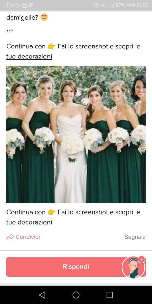 Fai lo screenshot e scopri il vestito delle tue damigelle - 1