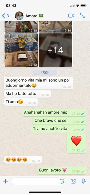 Condividi lo screenshot dell'ultimo messaggio che vi siete inviati 9