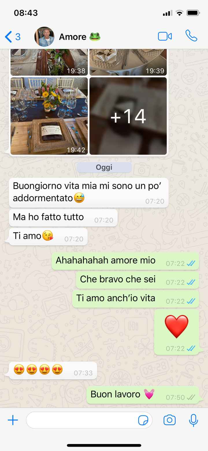 Condividi lo screenshot dell'ultimo messaggio che vi siete inviati - 1