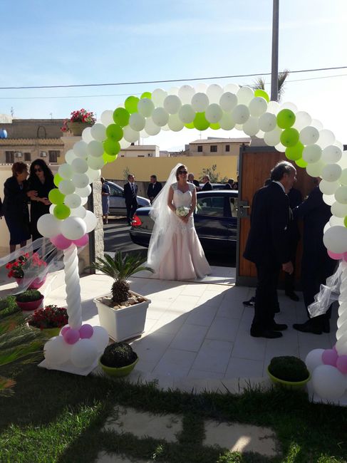 Arco palloncini o arco fiori,casa sposa - 1