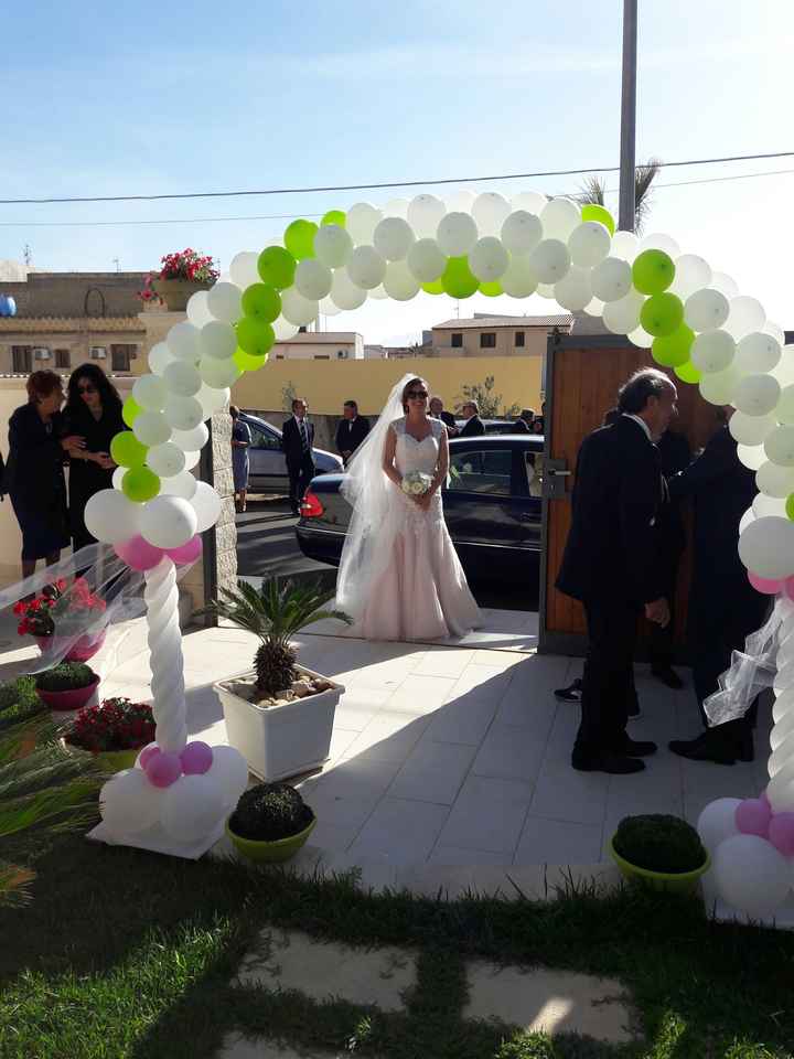 Arco palloncini o arco fiori,casa sposa - 1