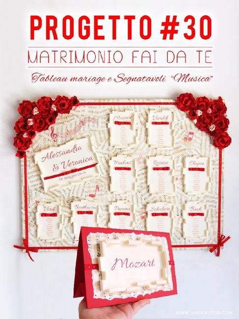 Tableau bianco e rosso - 3