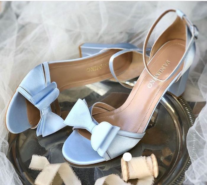 Scarpe sposa blu 2