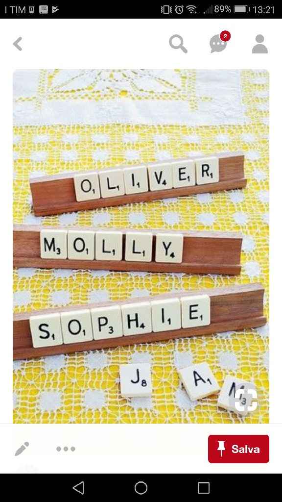  Segnaposto Scrabble - 1