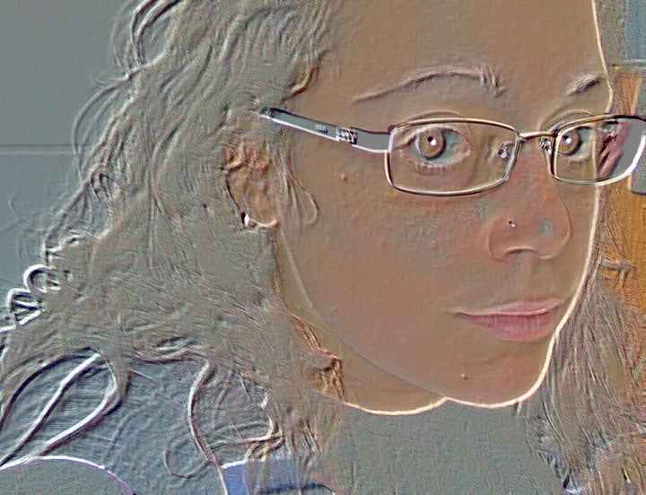 Io con i miei occhiali da sposa!