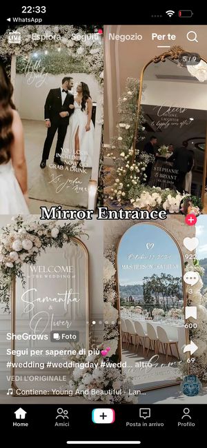 Wedding mirror Catania - 1