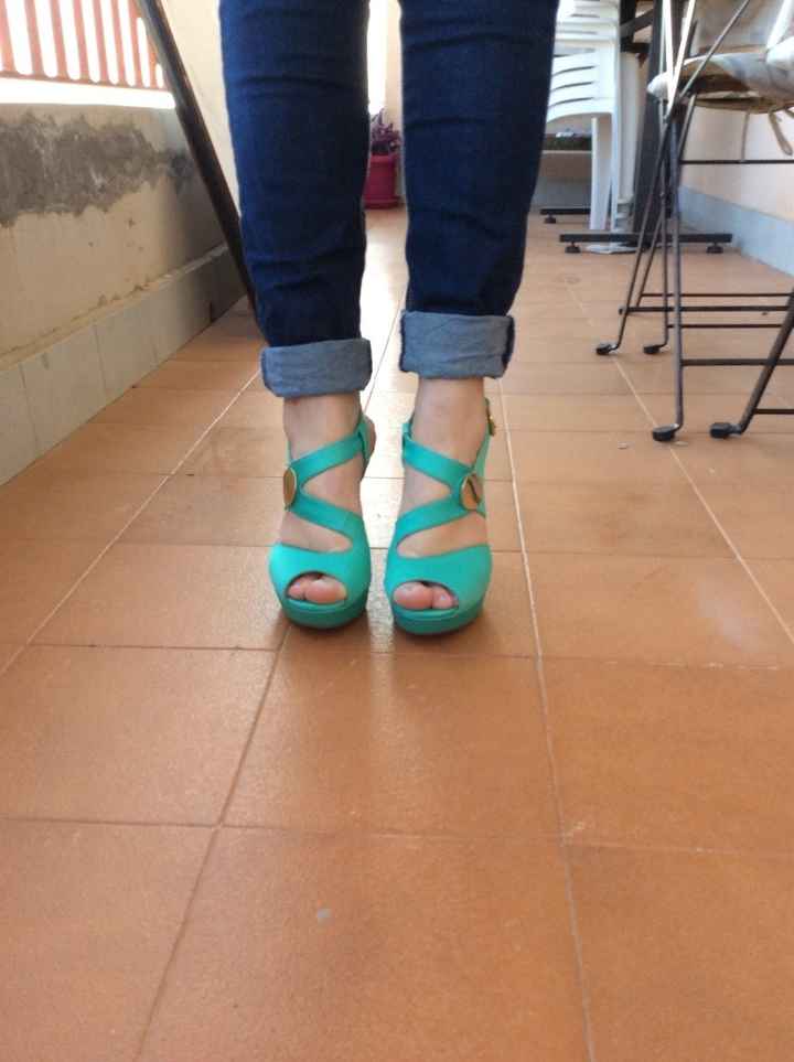 Scarpe sposa color tiffany