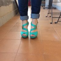 Scarpe sposa color tiffany