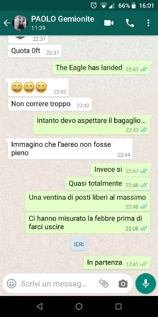 Condividi lo screenshot dell'ultimo messaggio che vi siete inviati - 1