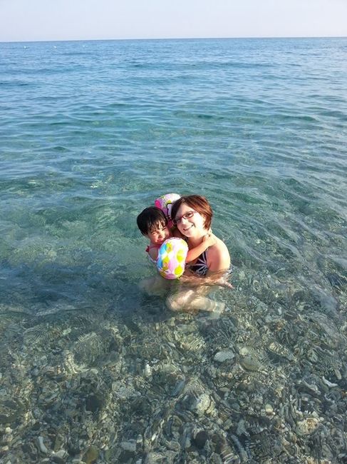 Io e la mia bellissima nipotina a mare 