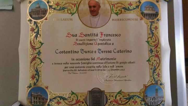 Pergamena con benedizione - 1