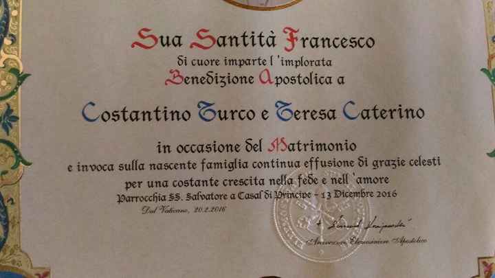 Pergamena con benedizione - 2